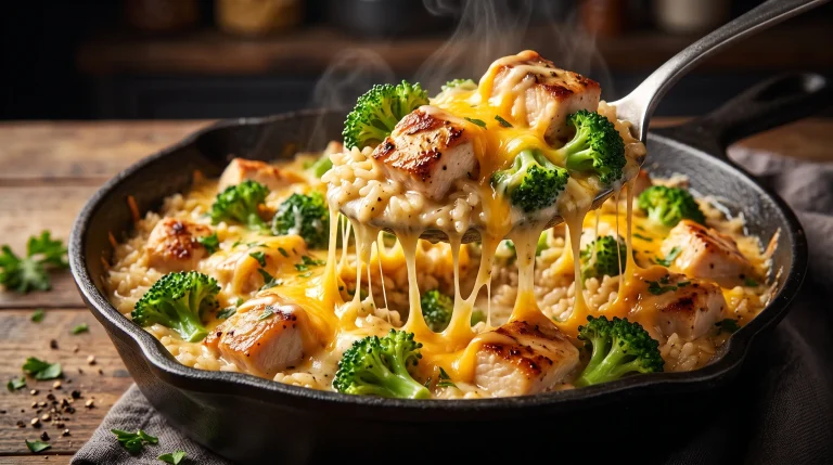 cheesy chicken broccoli rice