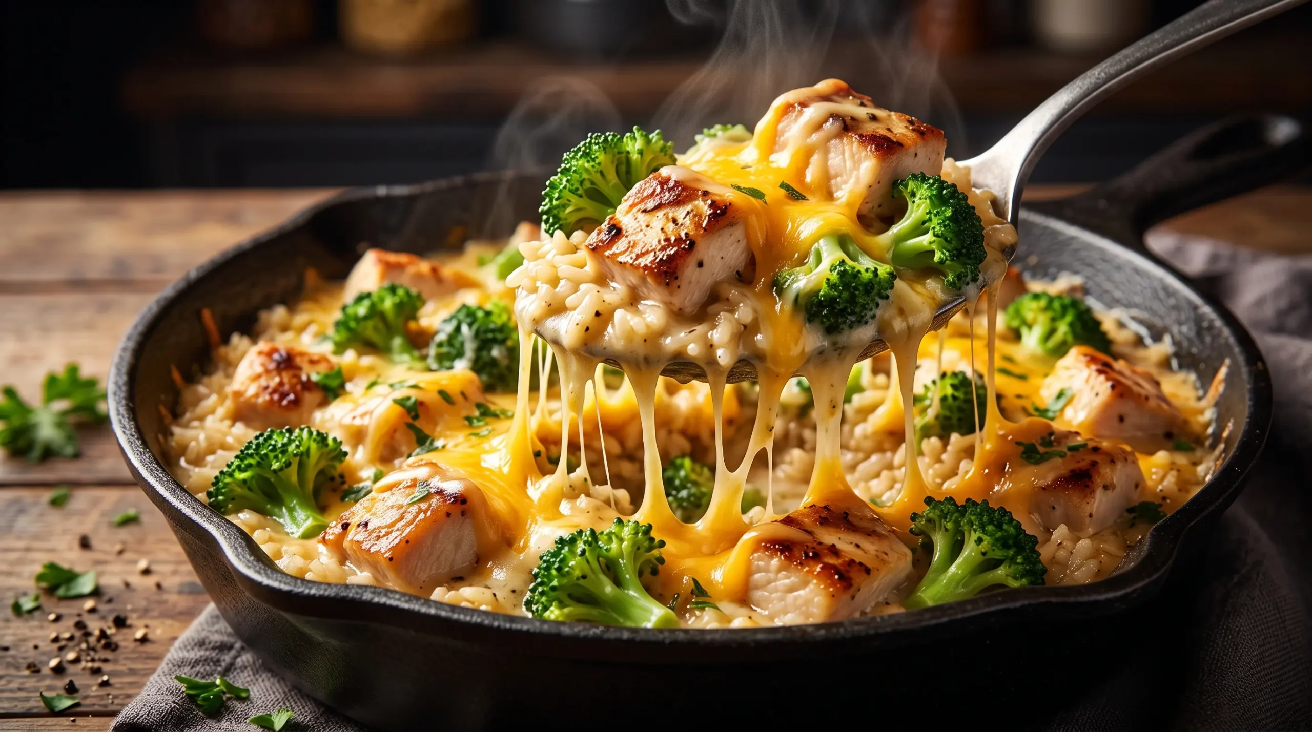 cheesy chicken broccoli rice